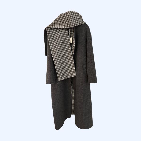 에르메스 캐시미어 스카프 코트