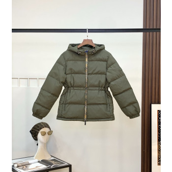 버버리 후드다운 재킷