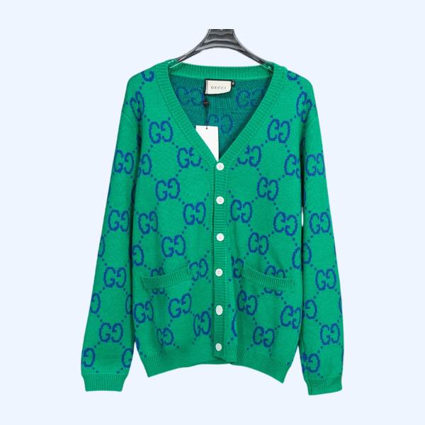 구찌 프린트 니트 가디건