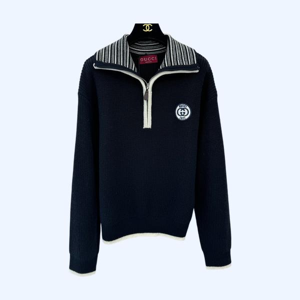 구찌 하프 지퍼 풀오버 스웨트
