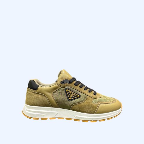 프라다 에나멜 로고 슈즈