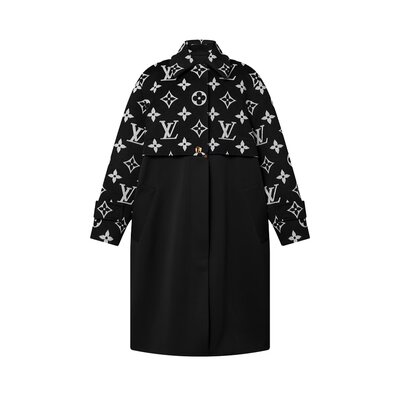 오버사이즈드 모노그램 액센트 코트