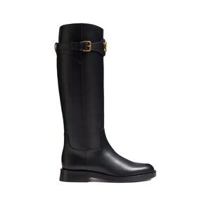 브이로고 시그니처 송아지 가죽 부츠 30MM