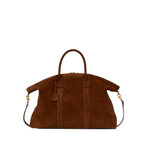 스웨이드 소재의 자이언트 볼링 백